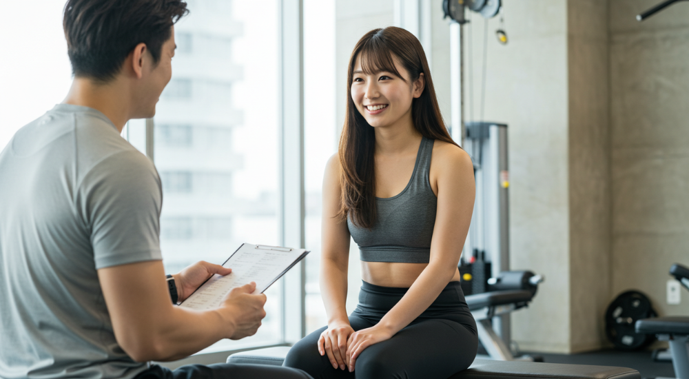 銀座のジムで無料体験トレーニングで下半身痩せダイエット